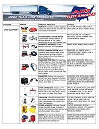 AIM Fleet America Line Card